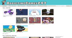Desktop Screenshot of addictinggames247.com