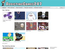 Tablet Screenshot of addictinggames247.com